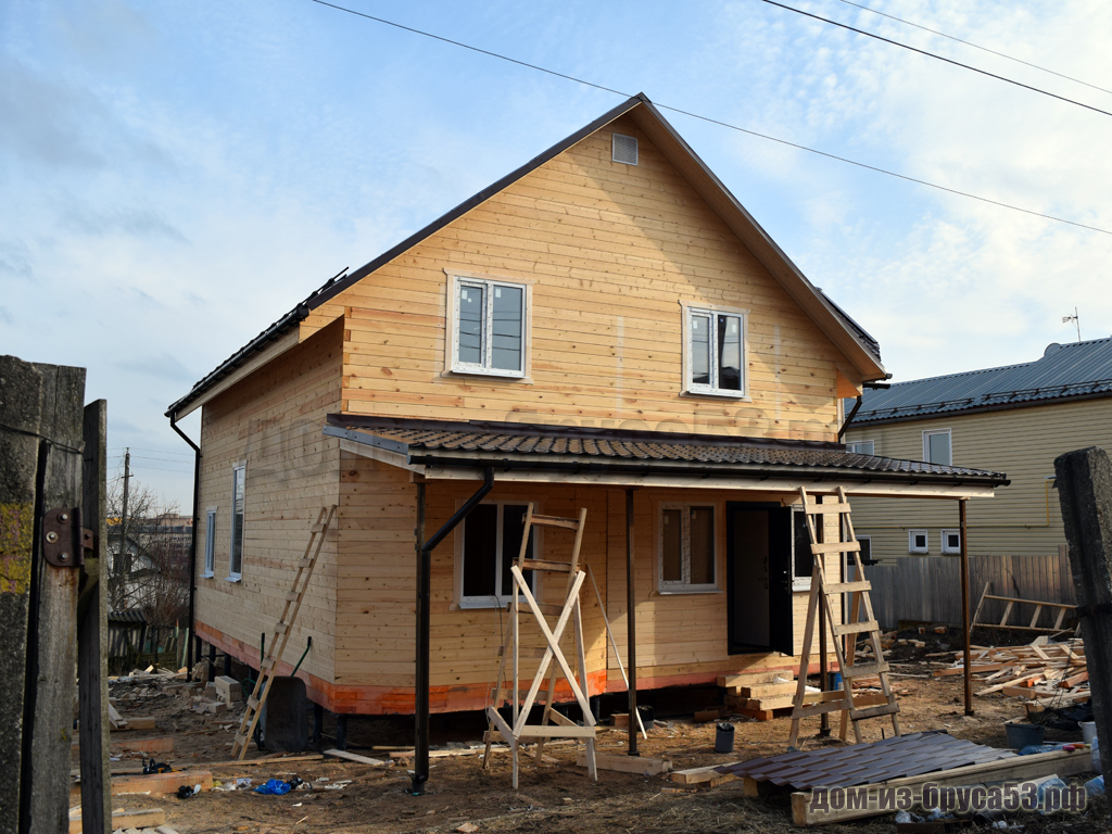 Строительство дома из сухого бруса
